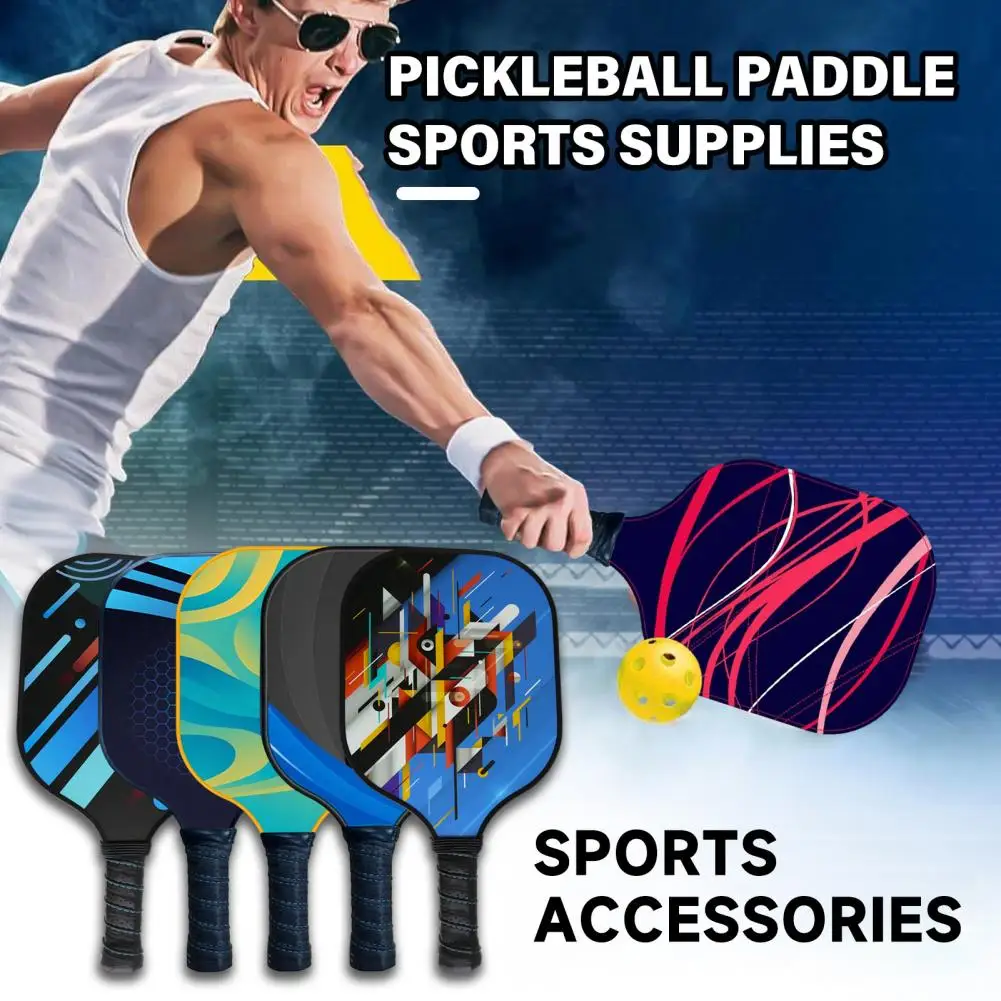 

Fiber Glass Pickleball Paddle With Non-Slip Handle Precise Control Ultra-Comfy Grip Pickleball Racket Sports Training Tools