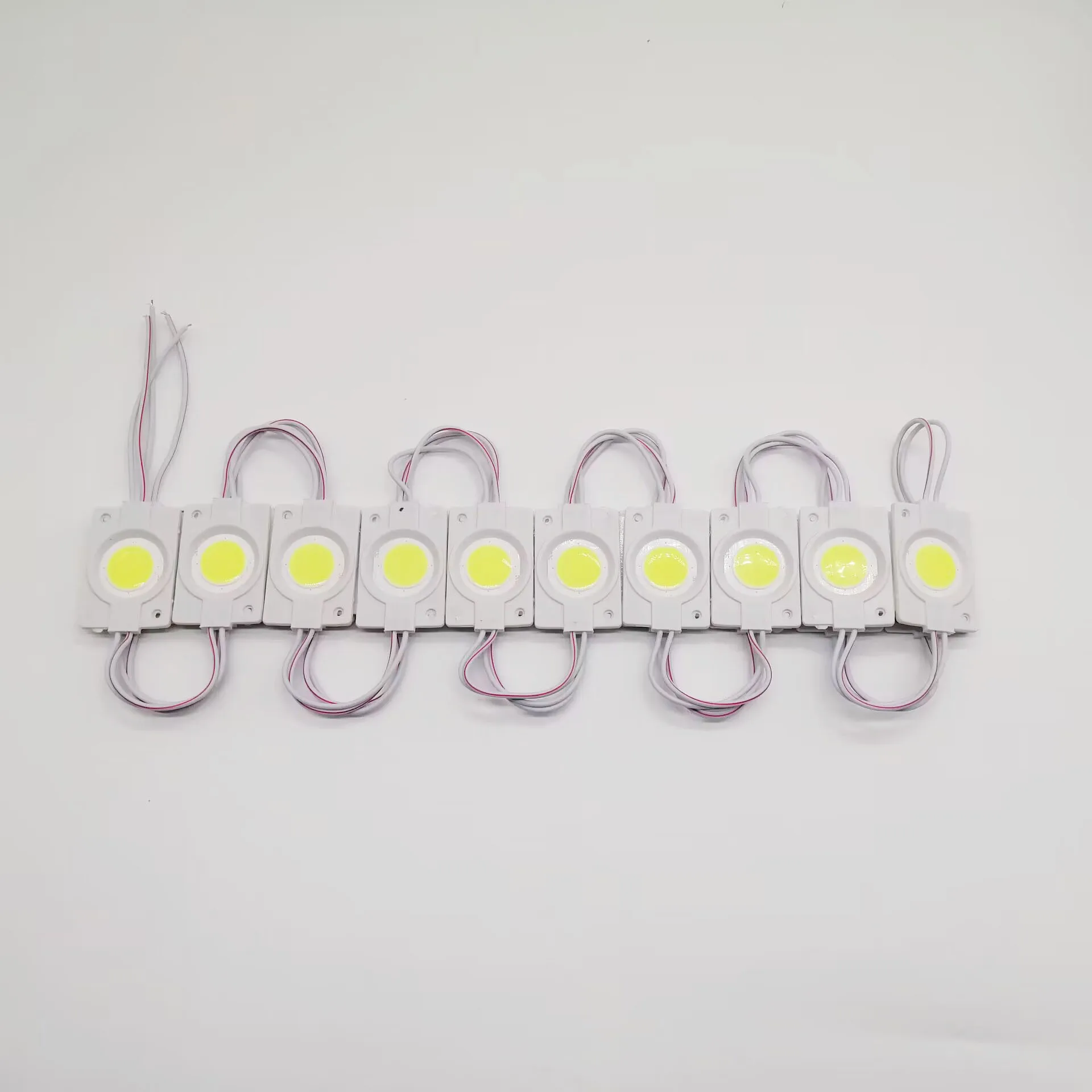 

Waterproof IP67 2.4W DC24V COB LED Modules Injection Molding Cold Warm White For Advertising Lamp Bar Lights