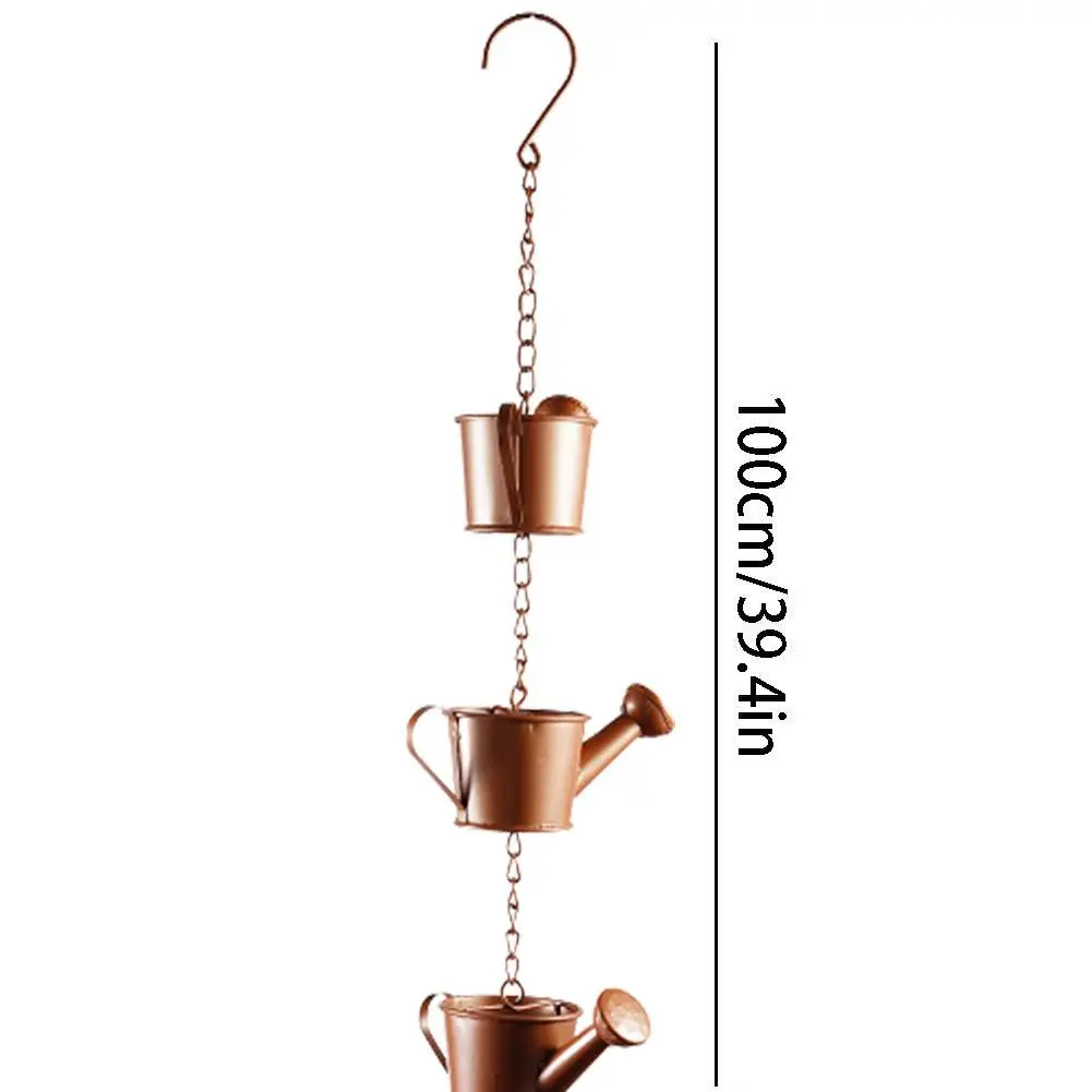 Metal Outdoor Rainwater Chain Drainage Rainwater Chain For Drainage Ditch Roof Metal Down Pipe Tool