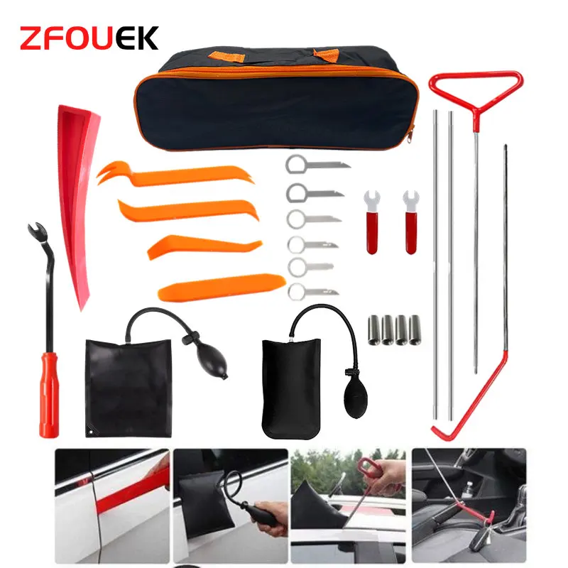 New Open Car Door Tool Kit Inflatable Air Pump Auto Window Door Open