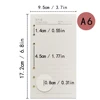 1 Pack A5/A6/A7 Refill Paper, 6 Holes Loose Leaf Paper, 6 Ring Refillable Binder Notebook Planner Diary 3