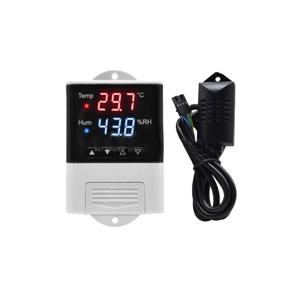 

AC 110V-220V DTC3200 LED Microcomputer Intelligent Temperature and Humidity Controller Thermometer Hygrometer SHT20 Sensor Probe