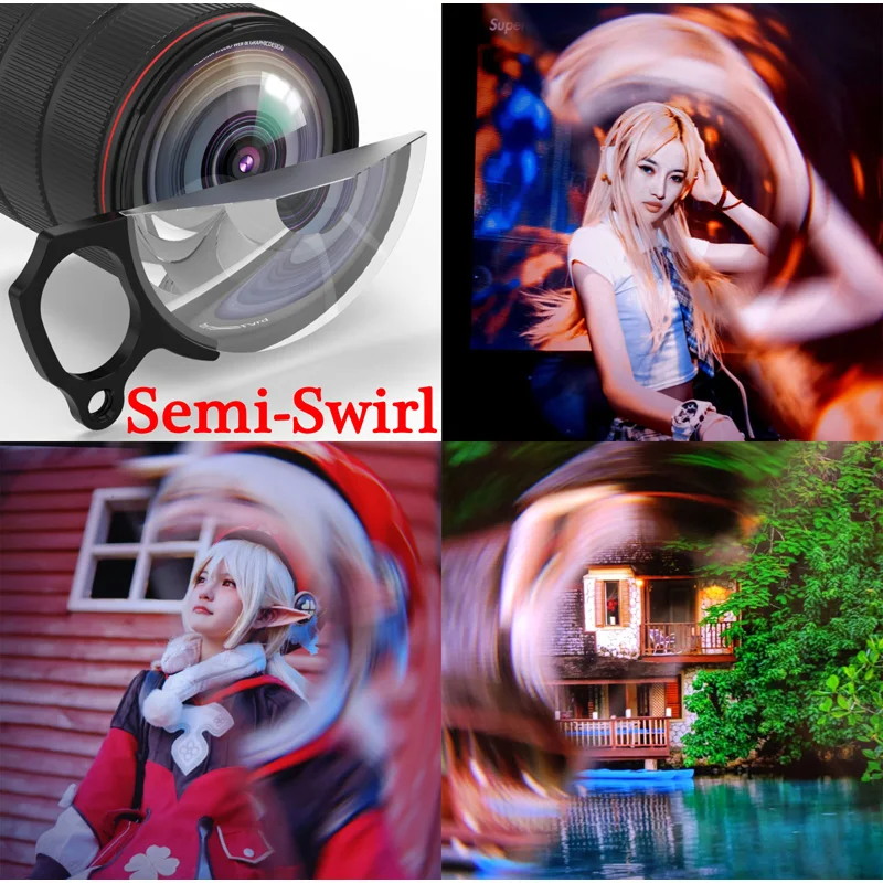 KnightX hand Swirl Prism Special Effects Lens Filter for Camera for Portrait Landscape Photography canon STAR ND mobile phone 5