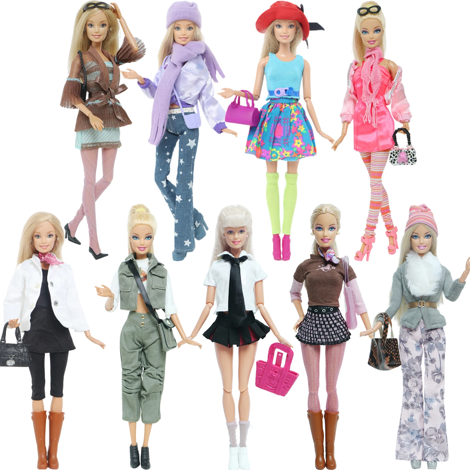 Barbie Doll Clothes Doll Outfit Fashion Dress Coat Trouser Bag Shoes Hat Elegant Skirt Daily Party Wear Clothes Barbie Doll Accessories Set Toy plush doll accessories doll shoes doll clothes accessories doll bag toys doll clothes doll wigs doll accessories
