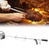 Electric Grill Kit Multifunctional Universal Grill Rotisserie Kit 52.4 Inch 304 Stainless Steel 33lb Load Capacity for Camping 1
