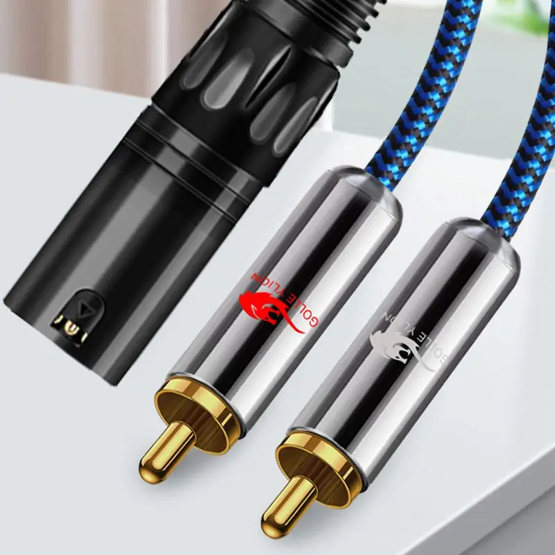 

Hifi Audio Cable Regular 3 Pin XLR Split to Dual RCA Jack for Headphone Sound Device AMP OFC Shielding Cable 1M 2M 3M 5M 8M 10M