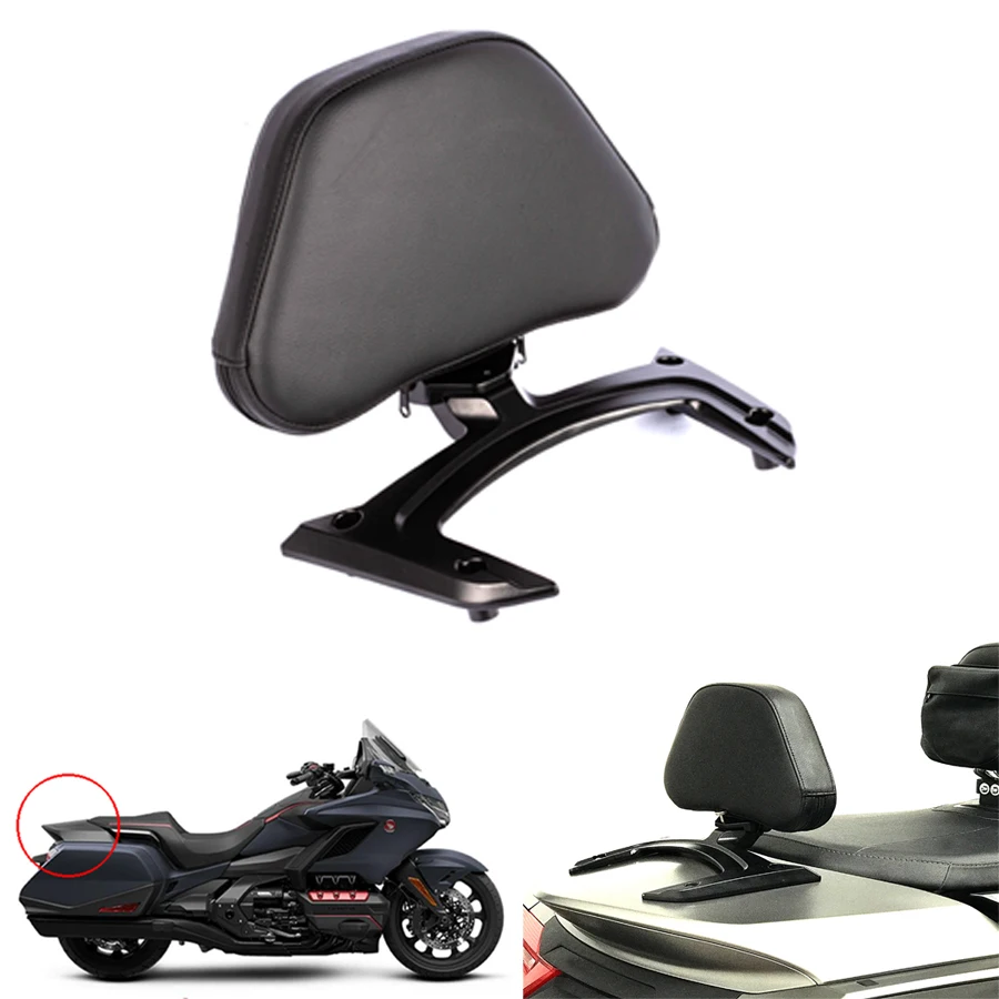 

PVC leather Panical For Honda Gold Wing GL1800B F6B Sissy Bar Passenger Backrest Back Support Black 2018-2023