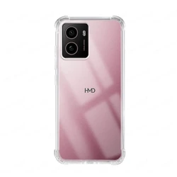 Shockproof Airbag Full Protection TPU Soft Case - Premium Protective Cover Coque for HMD Pulse 4G (Transparent)