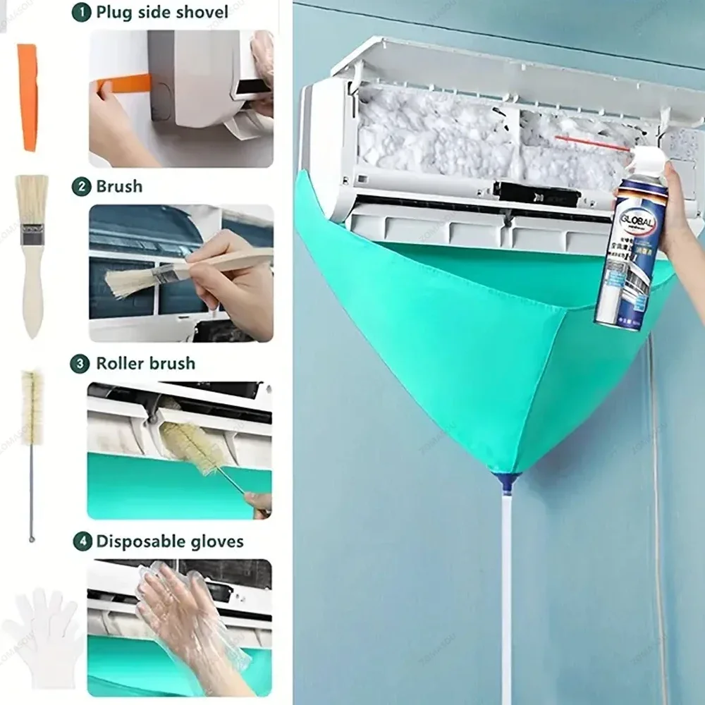 Air Conditioner Cleaning Cover Kit Waterproof Drain for Washing Conditioning Water drain-pipe 1-10Pcs Aircon Cleaner Ac Cleaning air conditioning cover,air conditioner cleaner,air conditioner cleaning kit