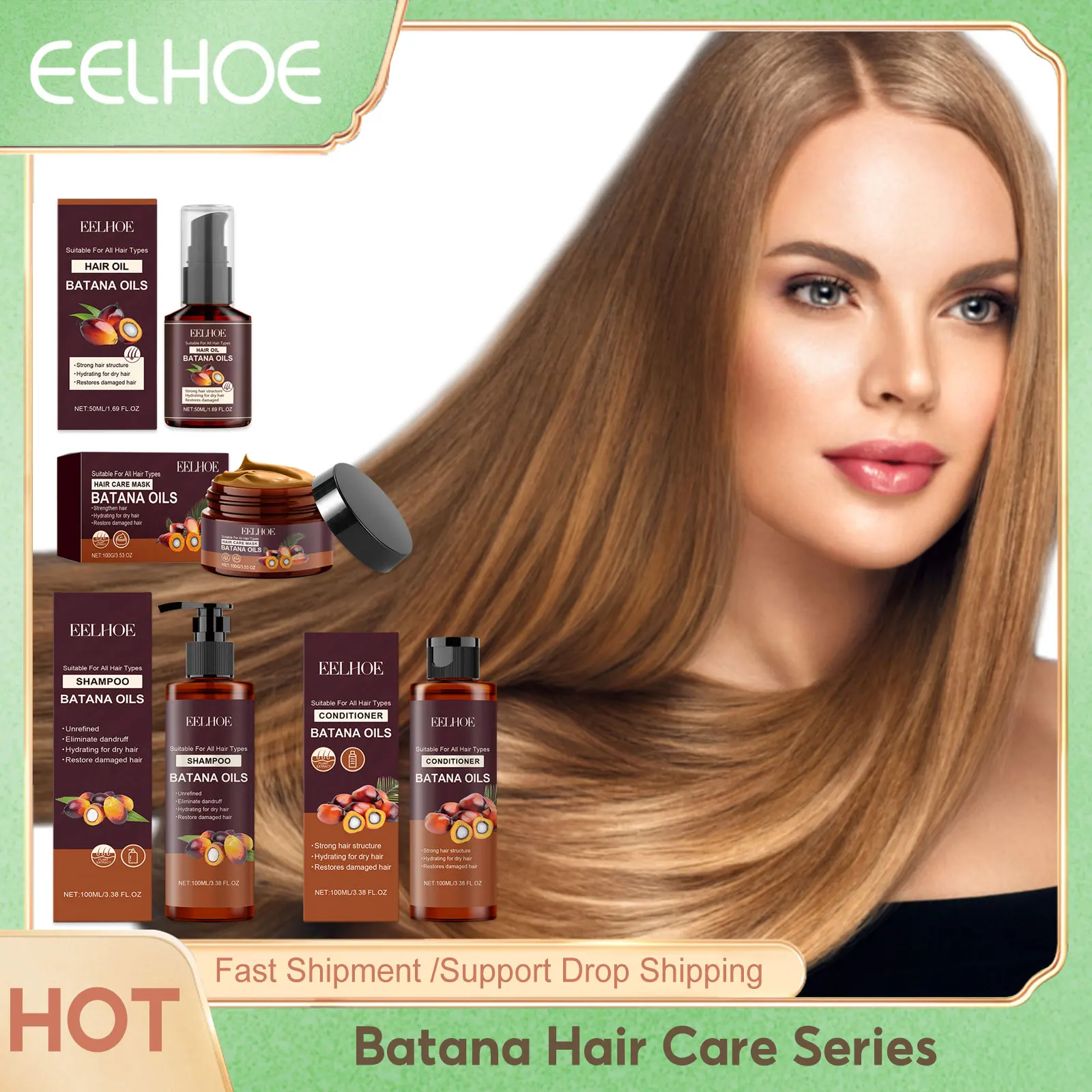 Batana Rinforzante Shampoo Per Capelli Balsamo Anti Crespo Idratante Del Cuoio Capelluto Ammorbidire I Capelli Leviganti Riparazione Set Per La Cura Dei Capelli Danneggiati - immagine 3