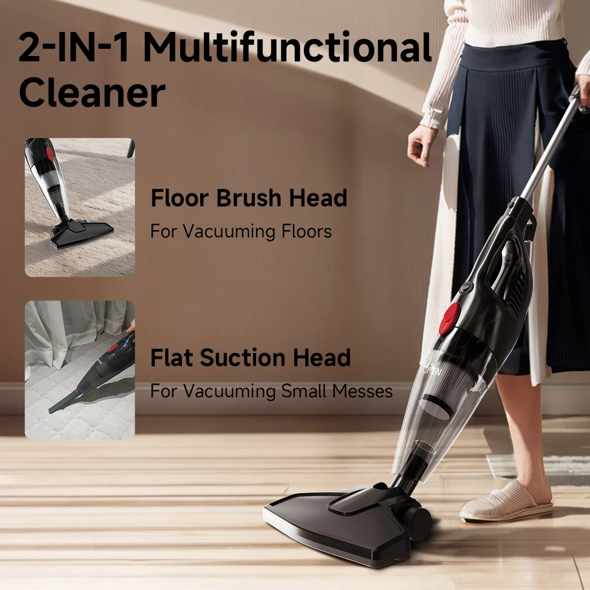 ENCHEN V1 Vacuum Cleaner 2-IN-1 Multifunctional With Disassembly&Washable HEPA Filter 14Kpa Suction Power 1.2L Dust Collector 1