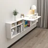 Floating Wall Mounted Desk Laptop Storage Shelves Folding Drop Leaf Table. Ideal Home Office Bookcase TV Stand Bathroom Cabinet 1