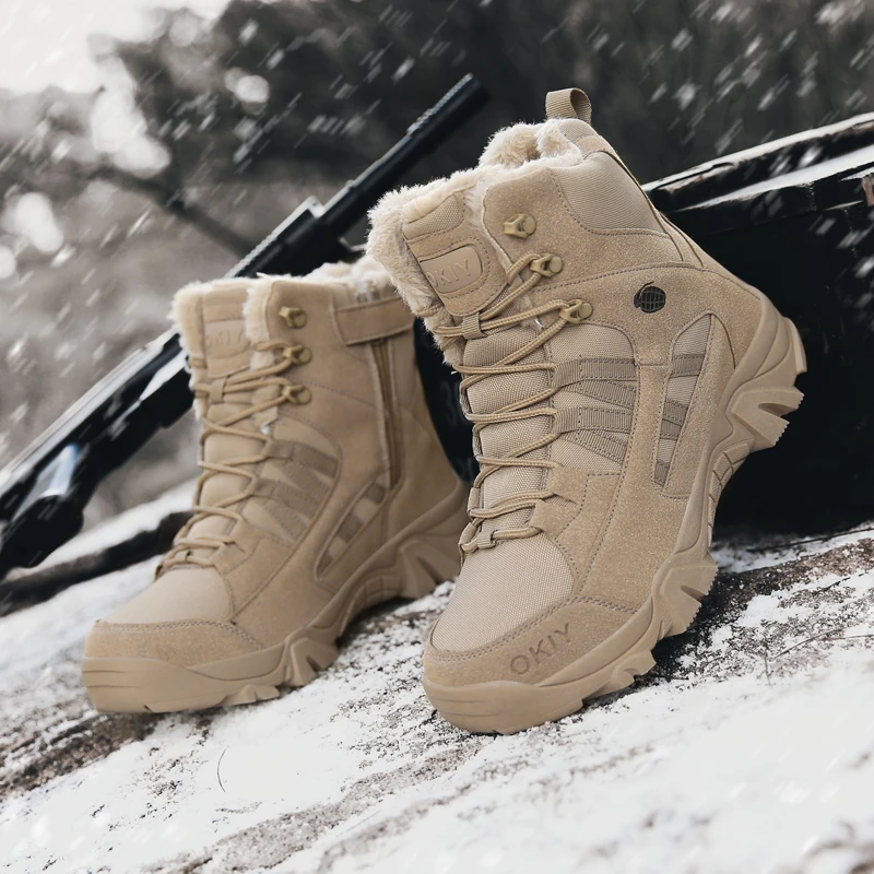 Botas Militares de Combate para Botines Tácticos, Piel Zapatos de Ejército, en el Trabajo, Calzado de Motocicleta, Talla Grande 46 - AliExpress