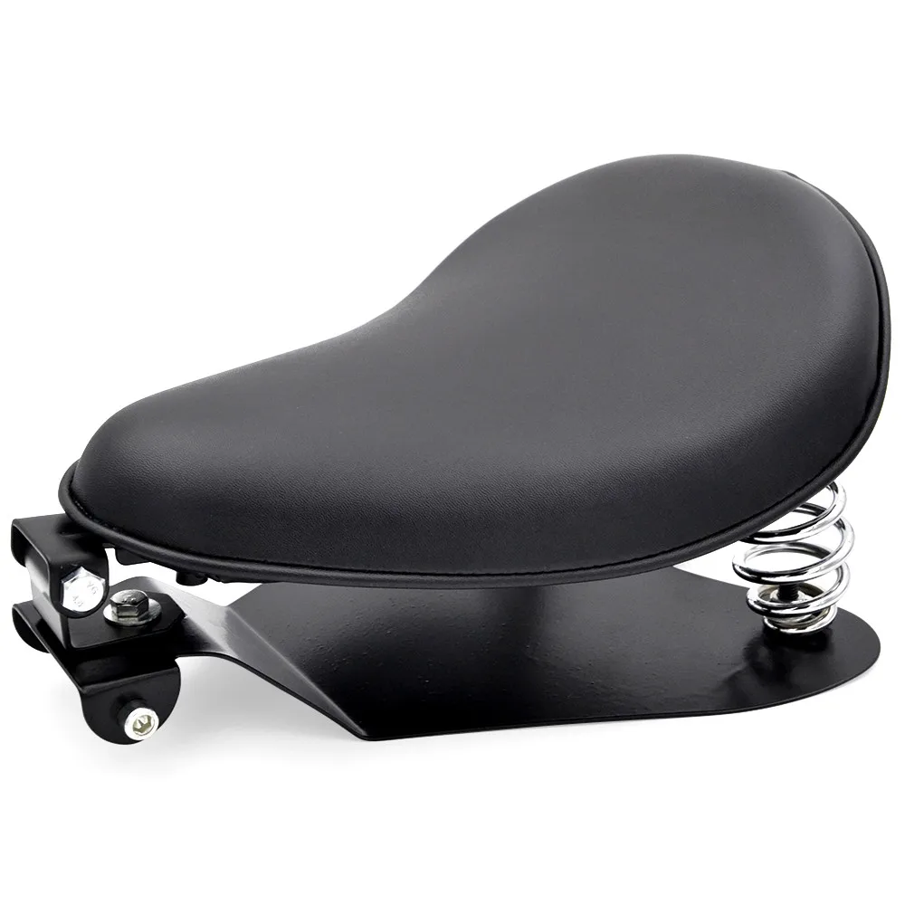 Support Plaque De Base Selle Moto En Acier Noir - Pour Custom, Chopper, Bobber, Installation Facile