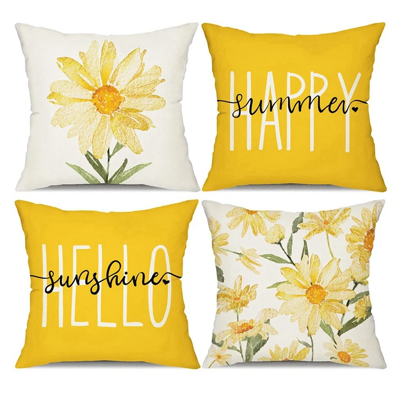 https://ae01.alicdn.com/kf/Sd32f612441eb471ca362bc0be780291bk/Summer-Pillow-Covers-18X18-Set-Of-4-Farmhouse-Throw-Pillows-Summer-Decorations-Daisy-Cushion-Case-For.jpg