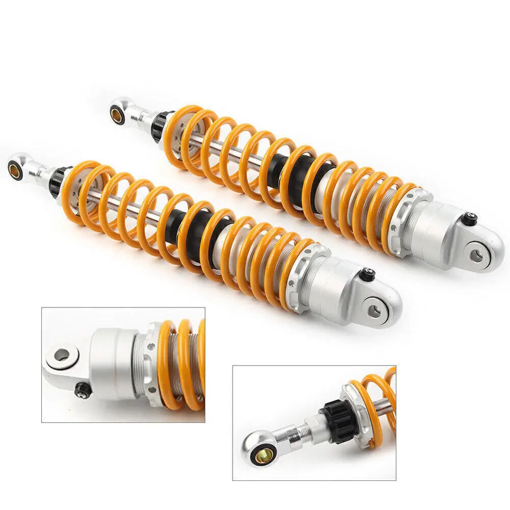 

1Pair 400mm 15.7" Motorcycle Rear Air Shock Absorbers Damper Suspension For Honda Yamaha Suzuki Accessories Equip Modified Parts