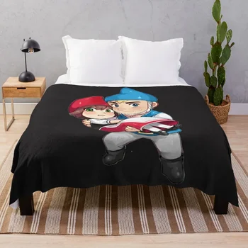 아이코닉 아트 노메오와 줄리엣 스티커 던지기 담요, 크리스마스 장식, 발렌타인 선물 아이디어, 격자 무늬 담요