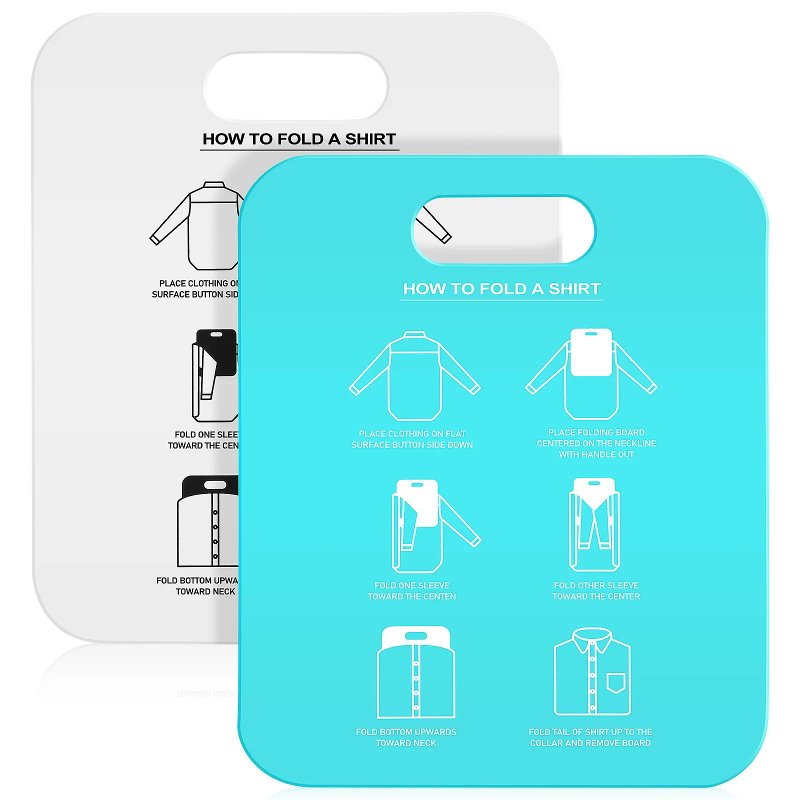 

2 Pcs Lazy Folding Board for T Shirt Folder Clothes Pants Clothing