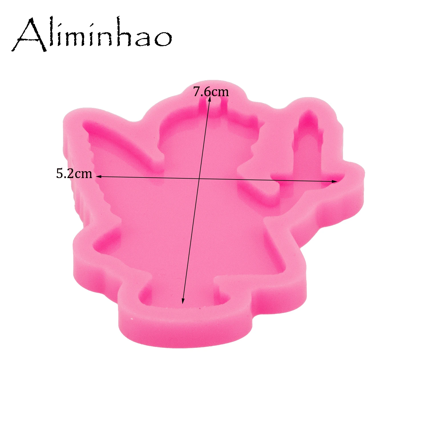 DY1454 Glänzend Engel Junge Halten Kerze Form Mold Silikon Harz Crafting Epoxy DIY Art Mold für Keychain – Detail 8