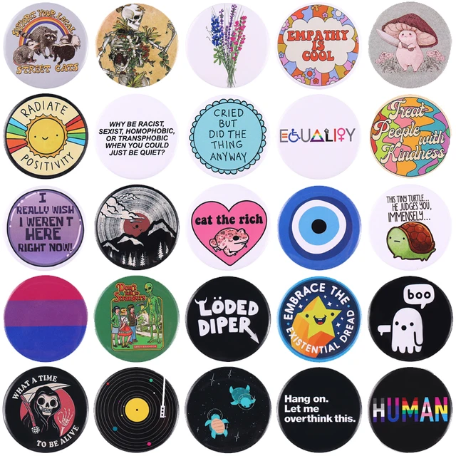 크리에이티브 라운드 러브 레인보우 아크릴 핀 썬 스타 레터 러브 풍경 동물 브로치 배지, 아이를 위한 패션 여성 쥬얼리 선물