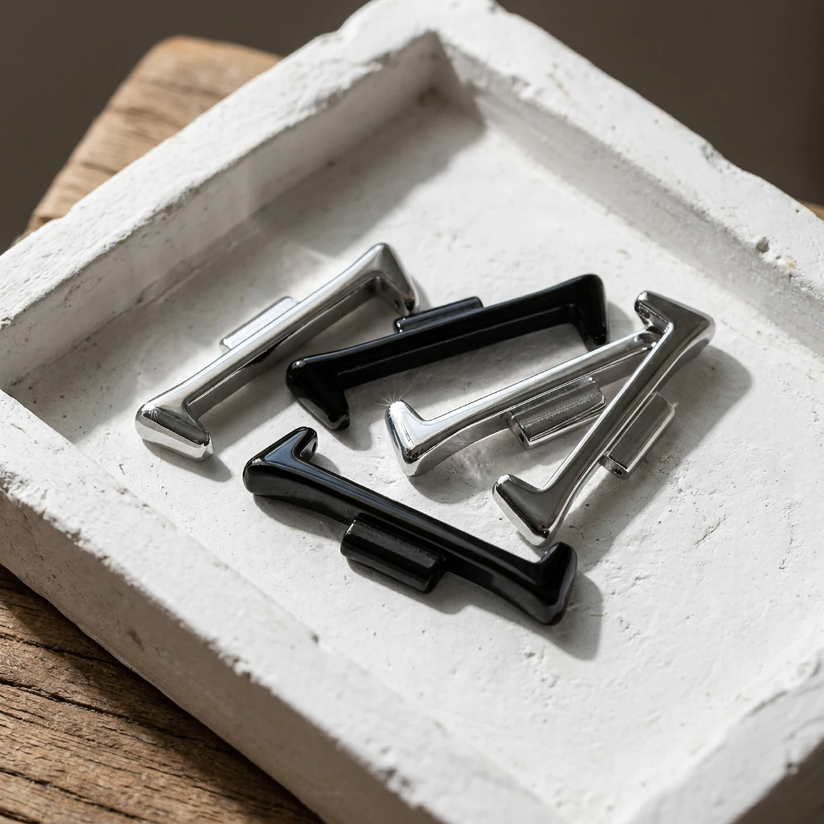 Premium Metal Watch Strap Connector Adapters - Set of 2