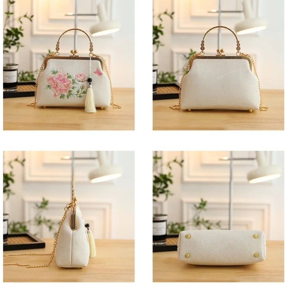 Borsa per cerimonia / serata in stile cinese moderno con bianche e rose rosa pastello - varianti maniglie 91 Sd32fbba64ba645a49ed311356c3a0f90Z