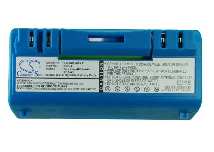 Batteria Per Aspirapolvere Per Irobot Scooba 330/340/350/390, Scooba 5800/5900/5910, Scooba 5930, Scooba 5940, Scooba 6000, 14904