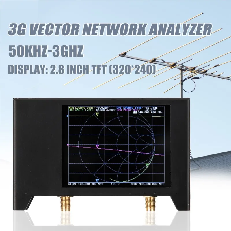 

3G Vector Network Analyzer SAA2 NanoVNA V2 Antenna Analyzer Shortwave HF VHF UHF