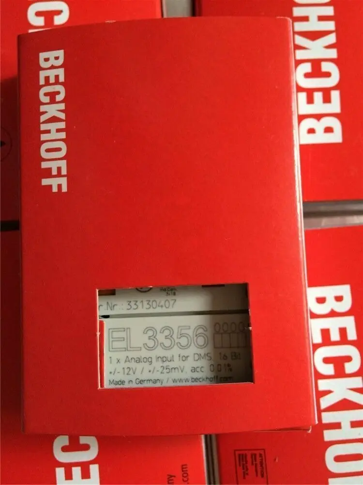 

Beckhoff EL3356 | EtherCAT Terminal, 1CH Analog Input, Measuring Bridge, 16-Bit