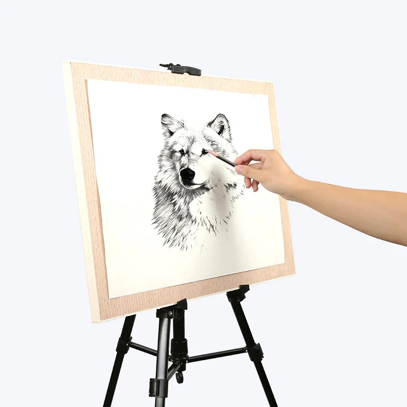 Adjustable Height 50-150CM Foldable Portable Metal Sketch Easel Stand Travel Aluminum Alloy Outdoor Painting Artist Supplies sketch easel