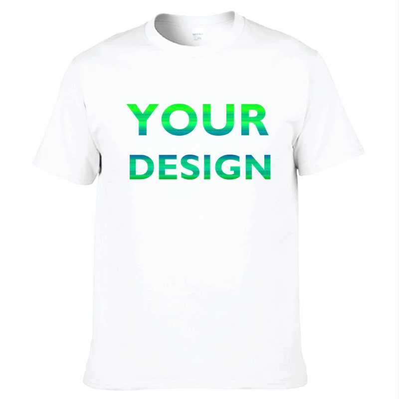 Custom Personalized Logo and Text Short-Sleeved T-Shirts