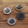 Two Hole MUKU Antique Design Metal Buttons Made Old Jacket Fashion Black Dress Sweater New Sewing Accessories Knitting 3
