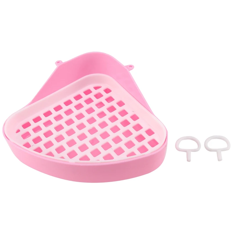 

AT14 Rabbit Toilet Litter Tray,Small Animal Toilet Corner Potty, Pet Litter Trays Corner For Rabbit, Hamster