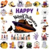 27 Pcs Halloween Cruise Door Magnets Decorations Funny Cruise Ship Door Magnets Magnetic Reusable Cruise Magnet for Halloween Ca