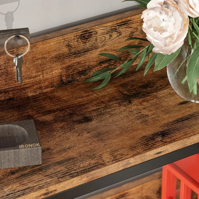Industrial 5-Tier Corner Bookshelf 4