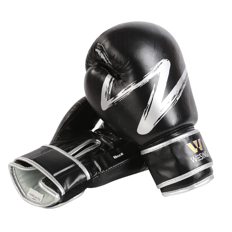 Wesing 8/10/12/14oz Tidy Child Adult MMA Muay Thai Boxing Gloves Sanda Martial Arts Kickboxing Martial Arts Training Mitts dEO