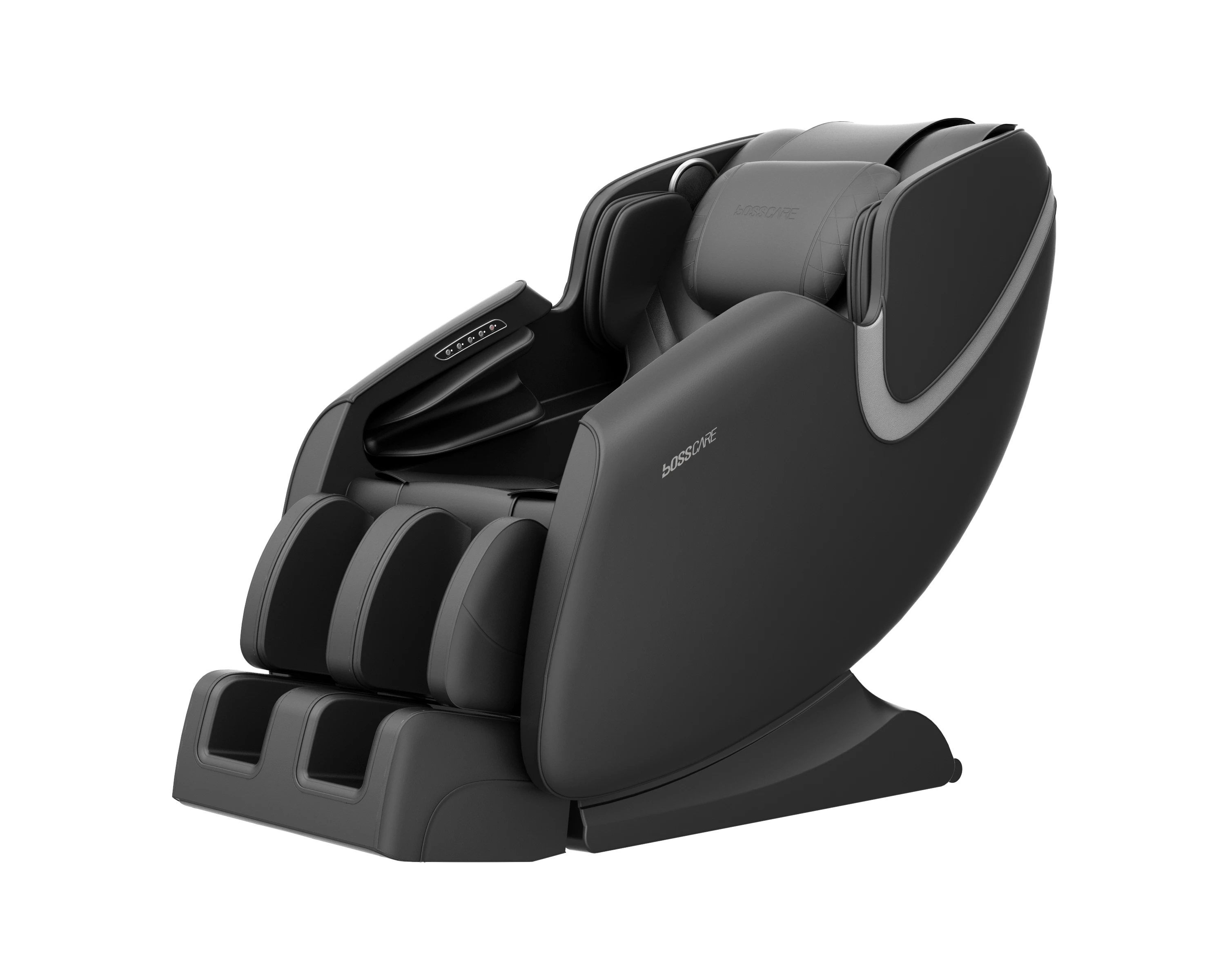 

BOSSCARE Massage Chair Recliner with Zero Gravity Airbag Massage Bluetooth Speaker Foot Roller Black