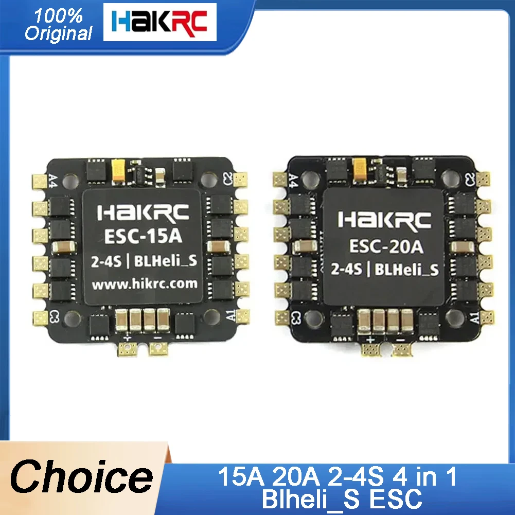 HAKRC ESC 4-en-1 15A/25A BLHeli_S DShot pour FPV drone