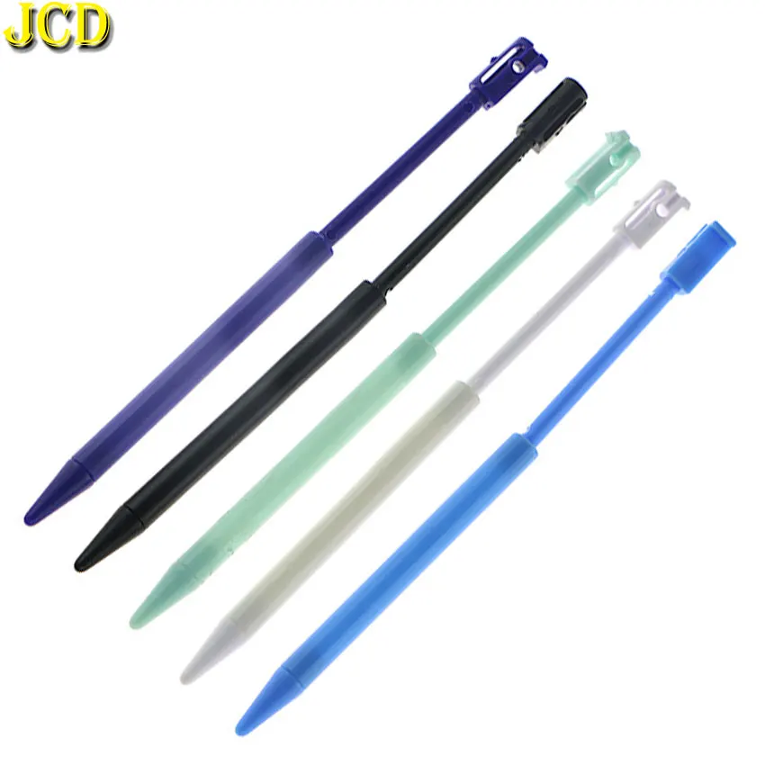 Jcd 5pcs For 3ds Console Plastic Telescopic Stylus Game Gps Navigator Resistive Screen Universal