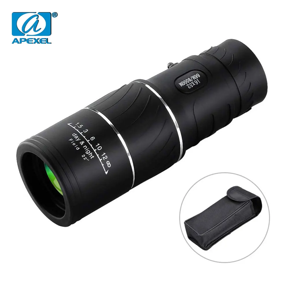 

APEXEL HD Scope 16x52 Dual Focus Monocular Powerful Telescope Hunting Spotting Upgrade Handheld Binoculars For Tourism Hiking