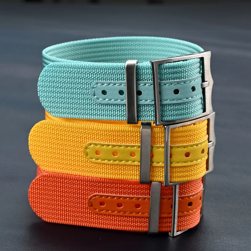Durable Nylon Waterproof Sport Bracelet - Military-Inspired Watch Strap, No-Scratch Design