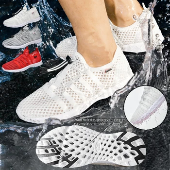 Men's Mesh Breathable Casual Shoes, Outdoor Beach Water Shoes, Lightweight Suixi Shoes 1