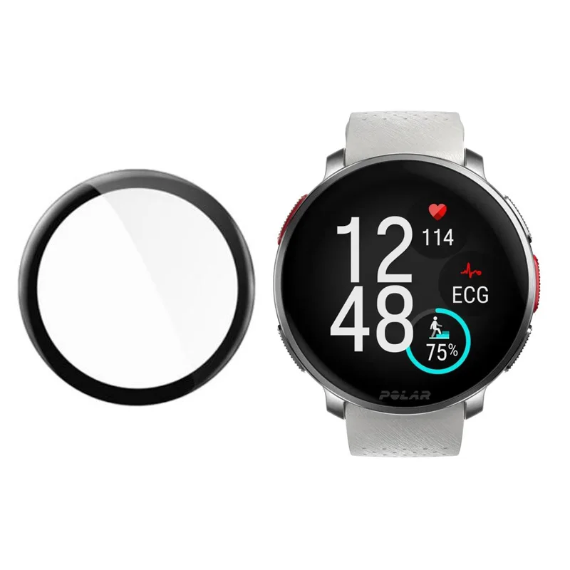 Pellicola Protettiva Trasparente Con Bordo Morbido Curvo 3D Smartwatch Full Cover Per Polar Vantage V3 Watch Screen Protector Accessori Intelligenti