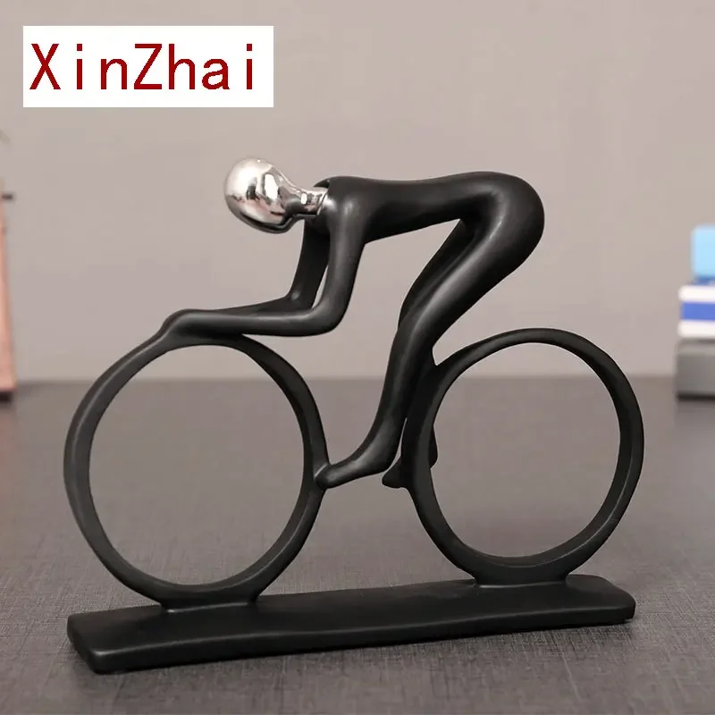 

Resin Abstract Player Statue Figure Sculpture for Interior Athlete Character Figurine Home Office Tabletop Decoration