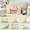 Asamimichaan Asleep Cute Asamimi Square Pillow Covers Cartoon Sofa Decorative Home Double-sided Printing Short Plush Cushion 1