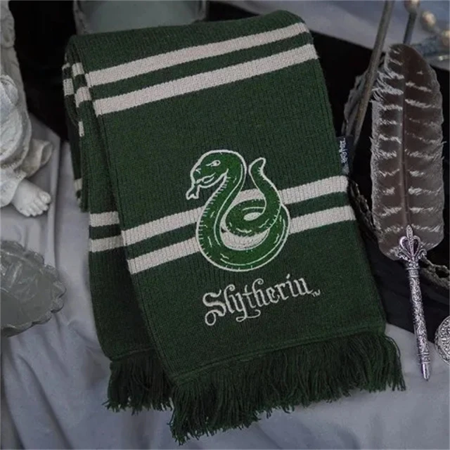 Harry Potter Bufanda - Gryffindor - Slytherin - Ravenclaw - Hufflepuff  -tela de punto ultra suave - Bufandas Cosplay Disfraz