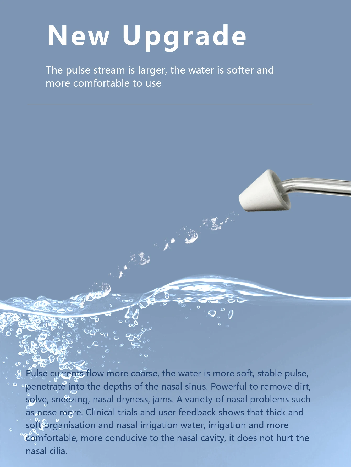 Electric Nasal Irrigator rechargeable deep cleaning nose cleaner