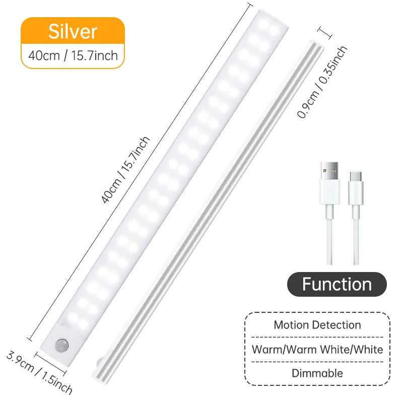 Motion Sensor Light Wireless LED Night Light USB Rechargeable Night thumbnail 9
