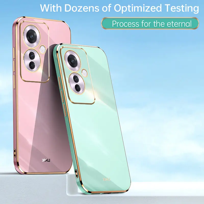 Enhanced Shockproof Plating TPU Silicone Bumper Soft Back Cover