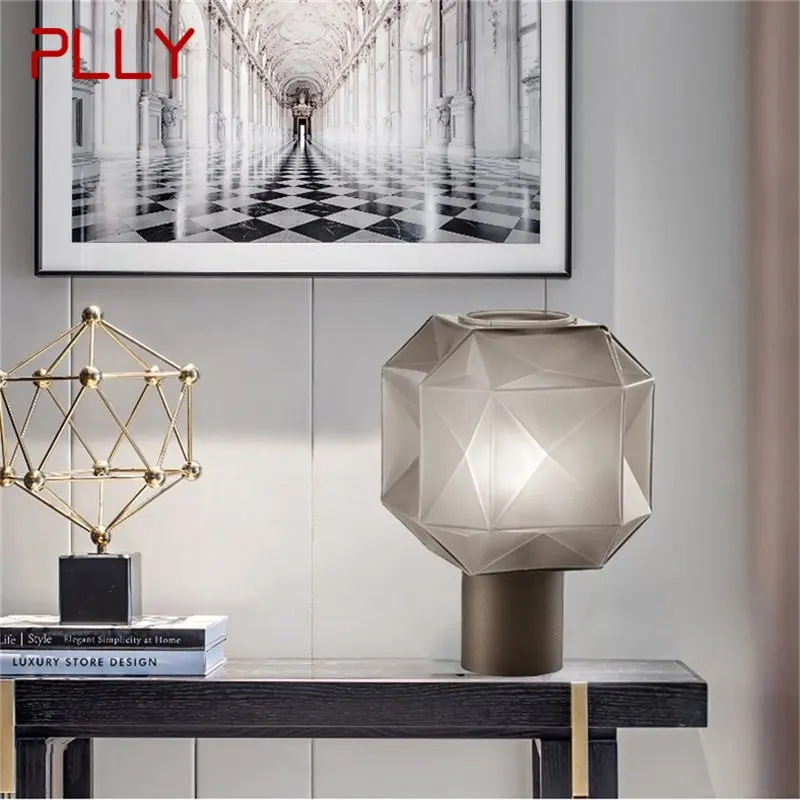 

PLLY Modern Nordic Creative Table Lamp Ice Block Design Desk Light Decorative for Home Living Room